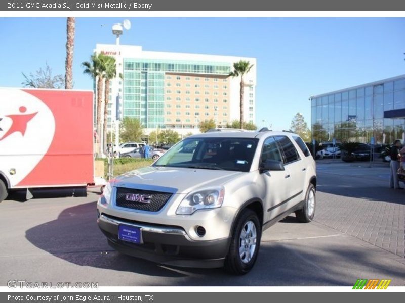 Gold Mist Metallic / Ebony 2011 GMC Acadia SL