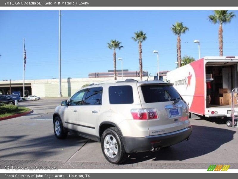 Gold Mist Metallic / Ebony 2011 GMC Acadia SL