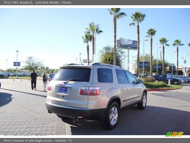 Gold Mist Metallic / Ebony 2011 GMC Acadia SL