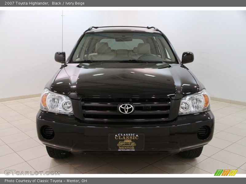 Black / Ivory Beige 2007 Toyota Highlander