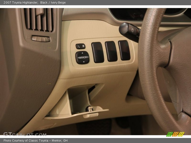 Black / Ivory Beige 2007 Toyota Highlander
