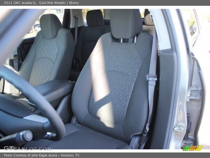Gold Mist Metallic / Ebony 2011 GMC Acadia SL