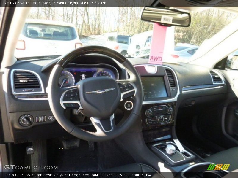 Granite Crystal Metallic / Black 2016 Chrysler 300 C AWD