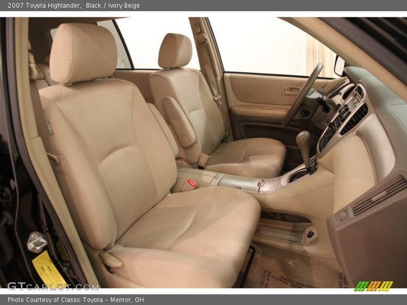 Black / Ivory Beige 2007 Toyota Highlander