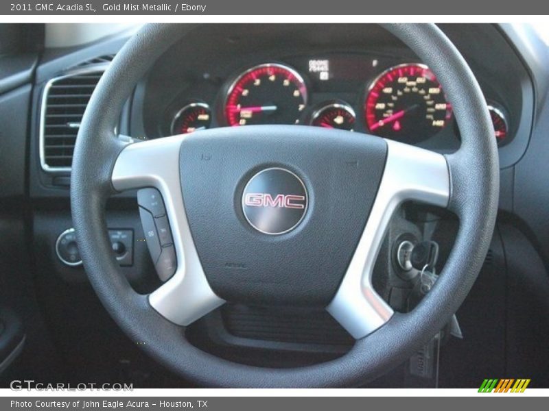 Gold Mist Metallic / Ebony 2011 GMC Acadia SL