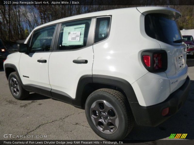 Alpine White / Black 2015 Jeep Renegade Sport 4x4
