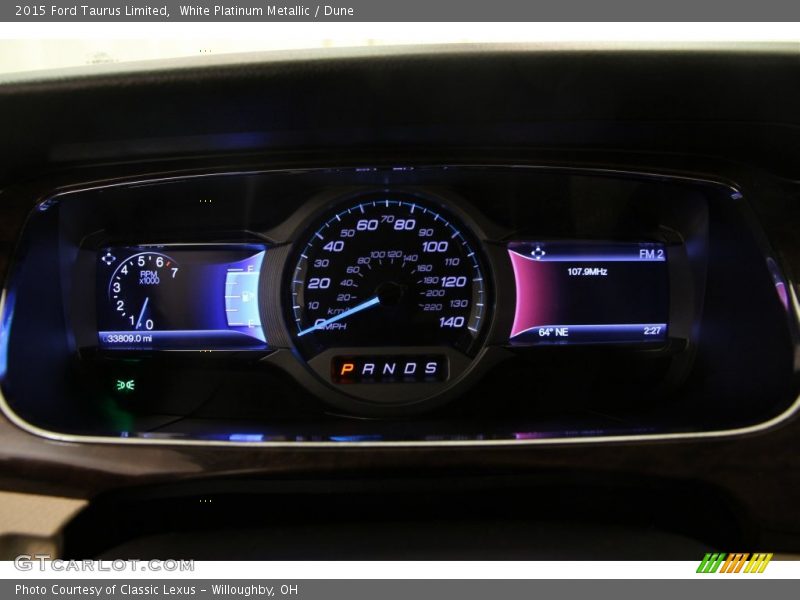 White Platinum Metallic / Dune 2015 Ford Taurus Limited