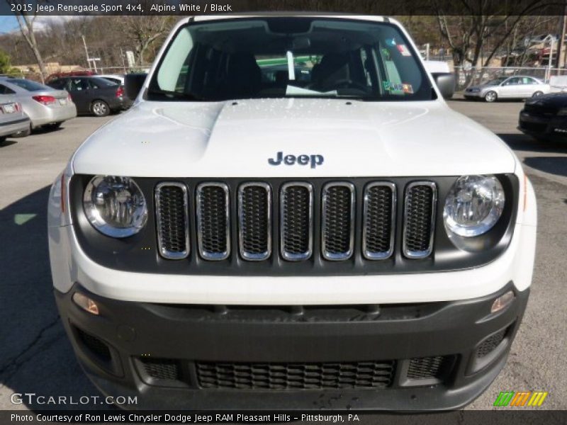 Alpine White / Black 2015 Jeep Renegade Sport 4x4