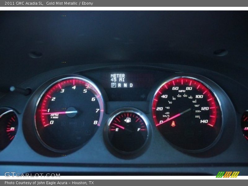 Gold Mist Metallic / Ebony 2011 GMC Acadia SL