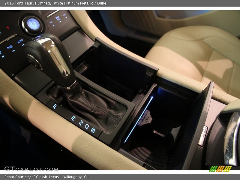 White Platinum Metallic / Dune 2015 Ford Taurus Limited