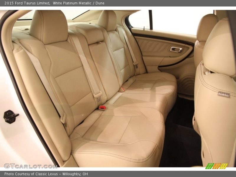 White Platinum Metallic / Dune 2015 Ford Taurus Limited