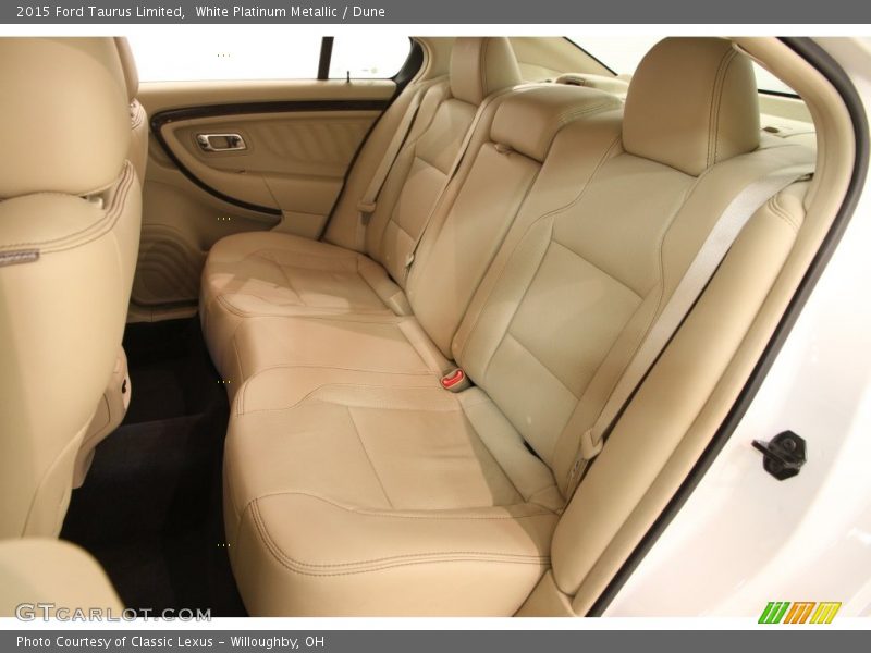 White Platinum Metallic / Dune 2015 Ford Taurus Limited