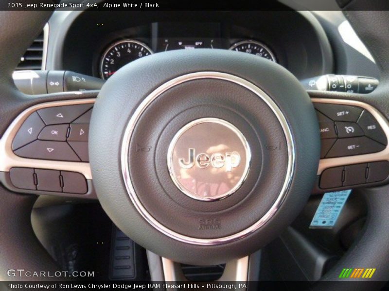 Alpine White / Black 2015 Jeep Renegade Sport 4x4
