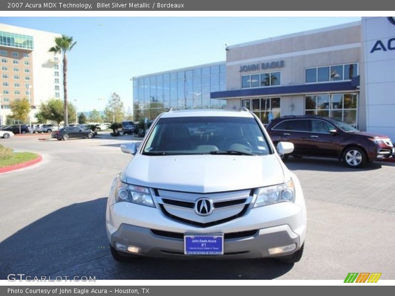 Billet Silver Metallic / Bordeaux 2007 Acura MDX Technology