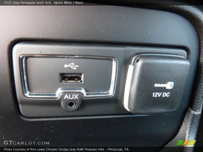 Alpine White / Black 2015 Jeep Renegade Sport 4x4