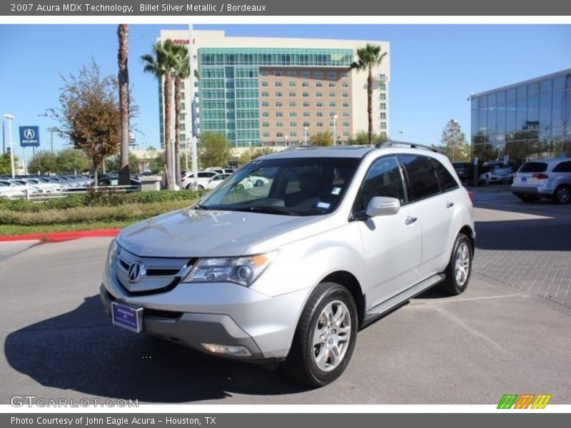 Billet Silver Metallic / Bordeaux 2007 Acura MDX Technology