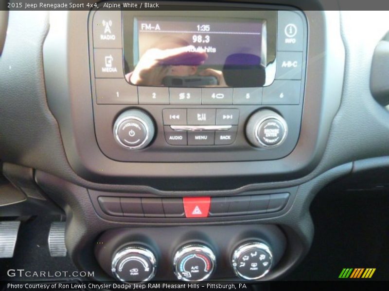 Alpine White / Black 2015 Jeep Renegade Sport 4x4