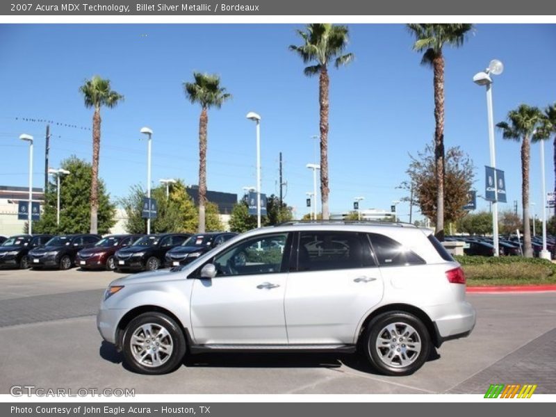 Billet Silver Metallic / Bordeaux 2007 Acura MDX Technology