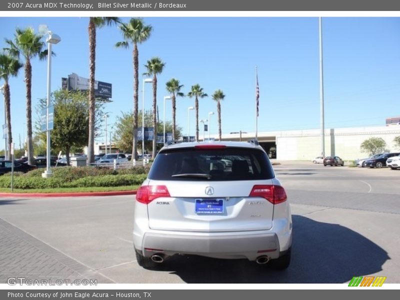 Billet Silver Metallic / Bordeaux 2007 Acura MDX Technology