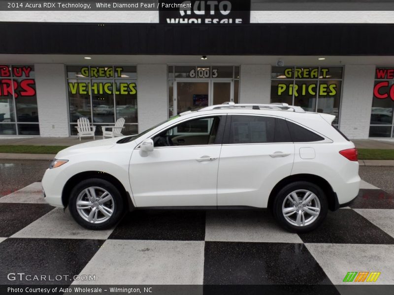 White Diamond Pearl / Parchment 2014 Acura RDX Technology