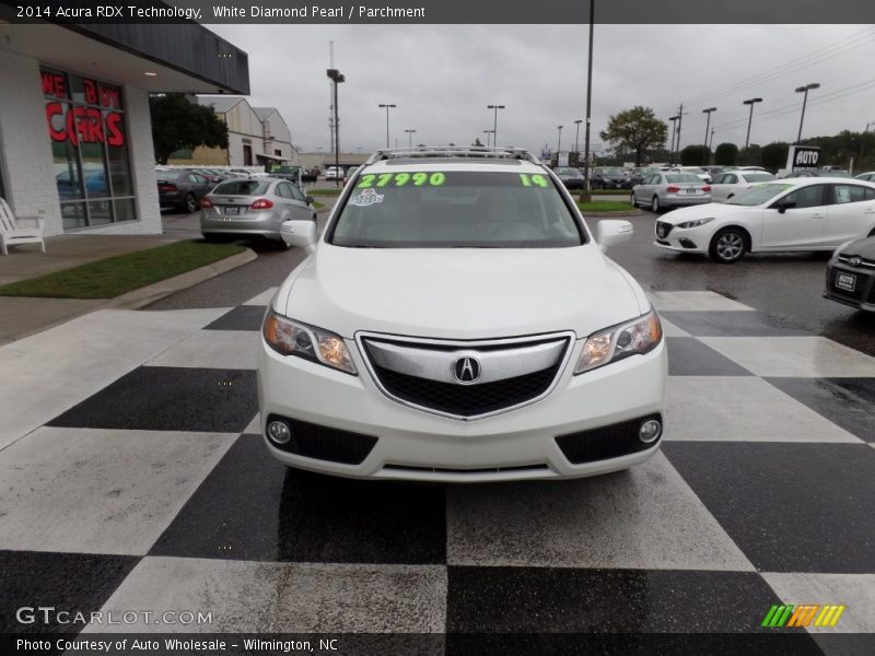 White Diamond Pearl / Parchment 2014 Acura RDX Technology