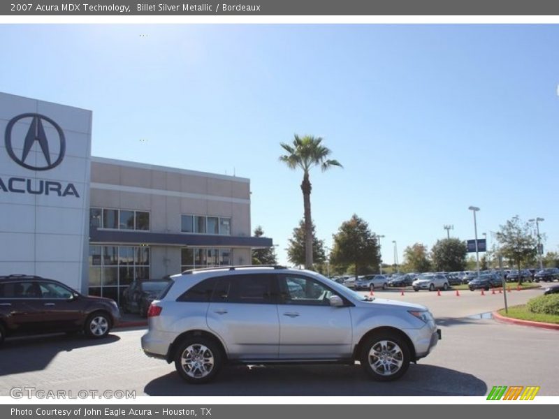 Billet Silver Metallic / Bordeaux 2007 Acura MDX Technology