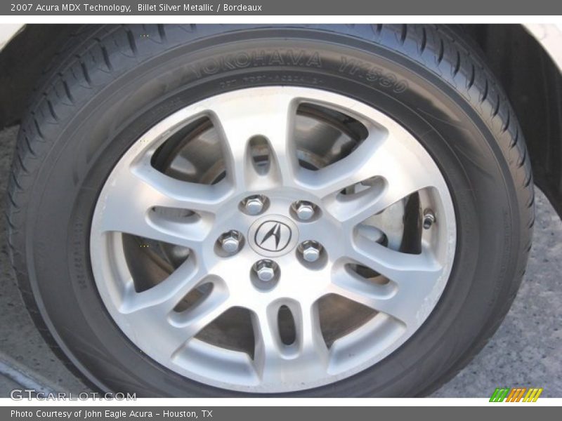 Billet Silver Metallic / Bordeaux 2007 Acura MDX Technology