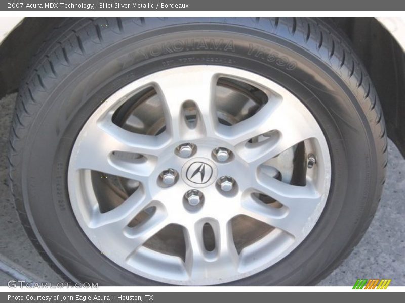 Billet Silver Metallic / Bordeaux 2007 Acura MDX Technology