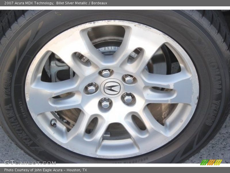Billet Silver Metallic / Bordeaux 2007 Acura MDX Technology