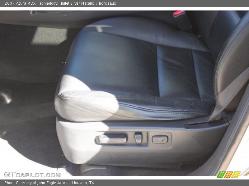 Billet Silver Metallic / Bordeaux 2007 Acura MDX Technology