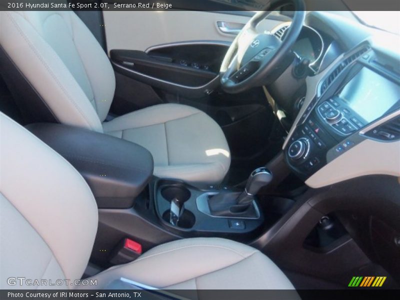  2016 Santa Fe Sport 2.0T Beige Interior