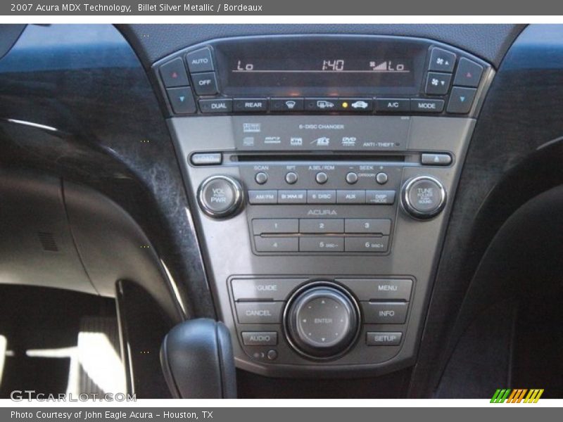 Billet Silver Metallic / Bordeaux 2007 Acura MDX Technology