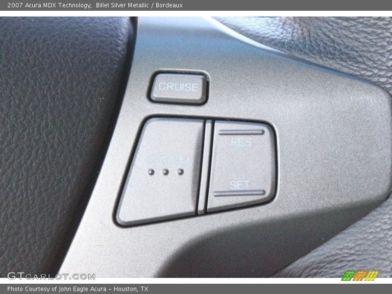 Billet Silver Metallic / Bordeaux 2007 Acura MDX Technology