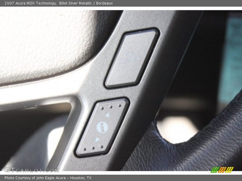 Billet Silver Metallic / Bordeaux 2007 Acura MDX Technology