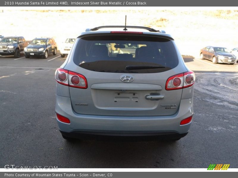 Irridescent Silver Blue Metallic / Cocoa Black 2010 Hyundai Santa Fe Limited 4WD
