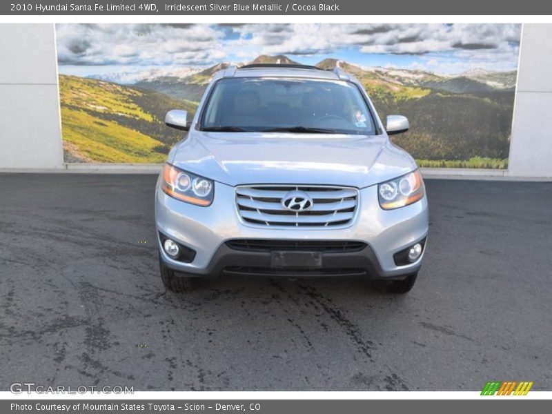 Irridescent Silver Blue Metallic / Cocoa Black 2010 Hyundai Santa Fe Limited 4WD