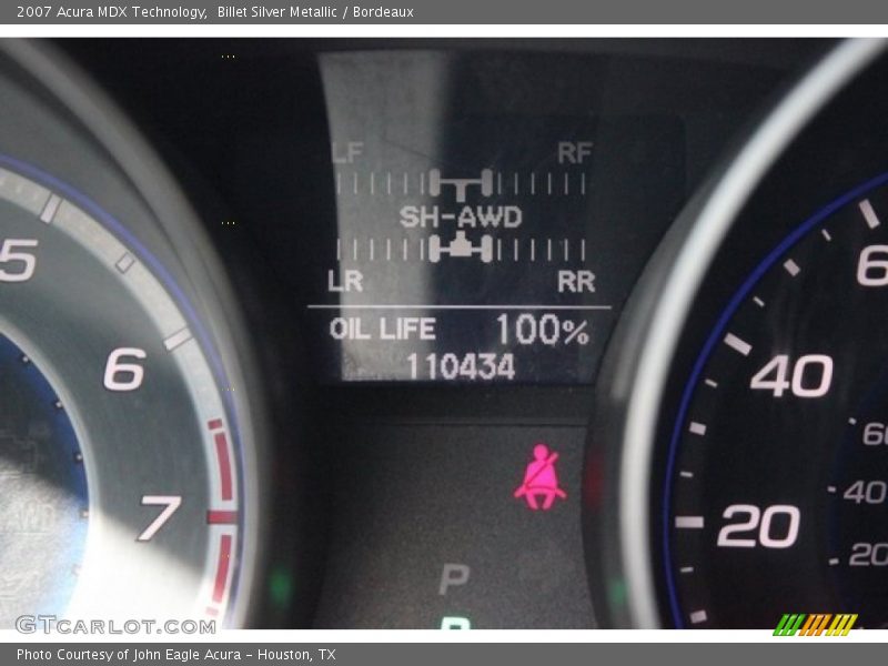 Billet Silver Metallic / Bordeaux 2007 Acura MDX Technology