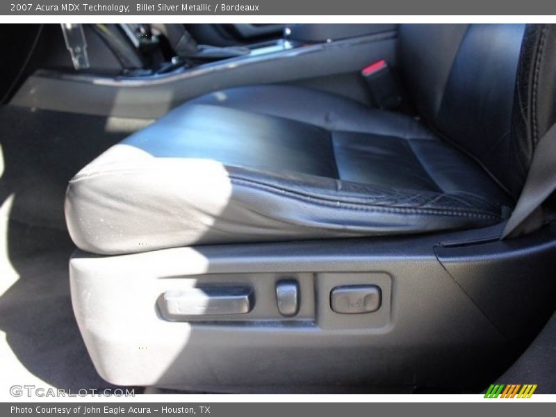 Billet Silver Metallic / Bordeaux 2007 Acura MDX Technology