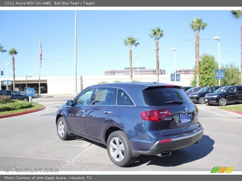 Bali Blue Pearl / Taupe 2012 Acura MDX SH-AWD