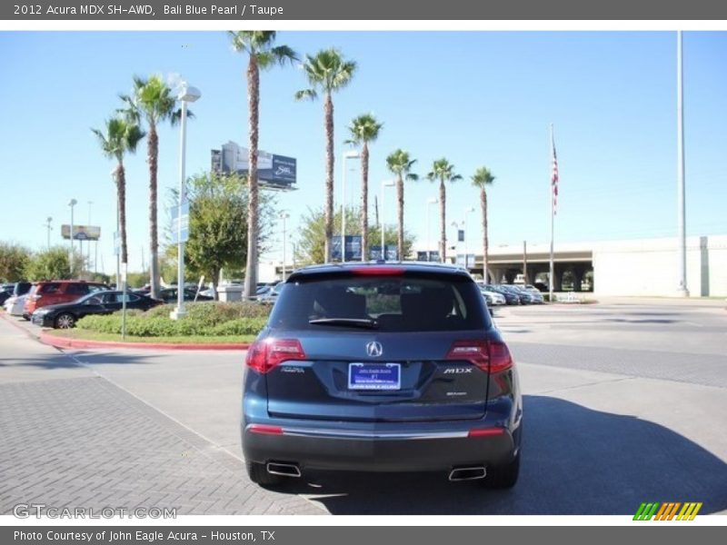 Bali Blue Pearl / Taupe 2012 Acura MDX SH-AWD