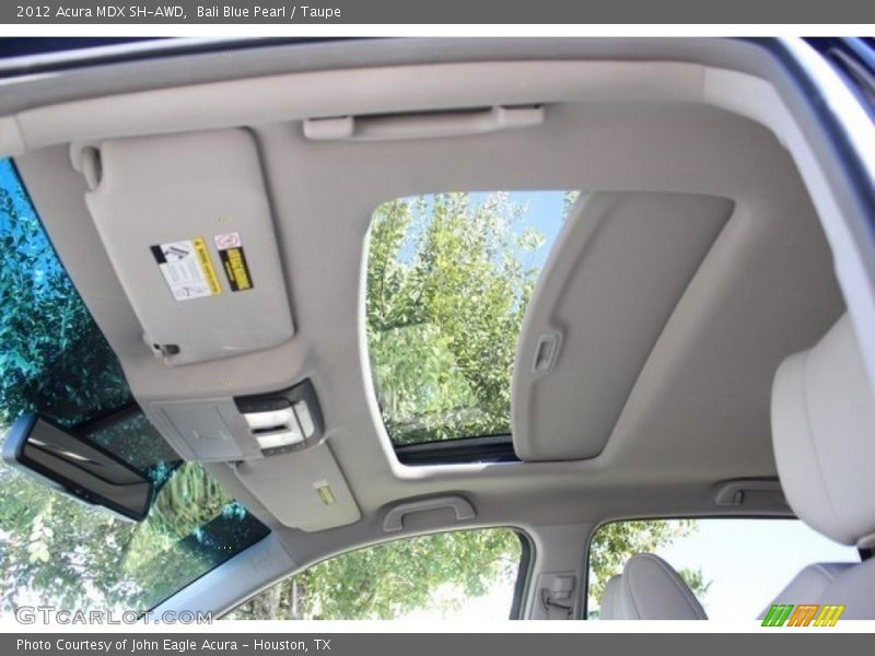 Bali Blue Pearl / Taupe 2012 Acura MDX SH-AWD