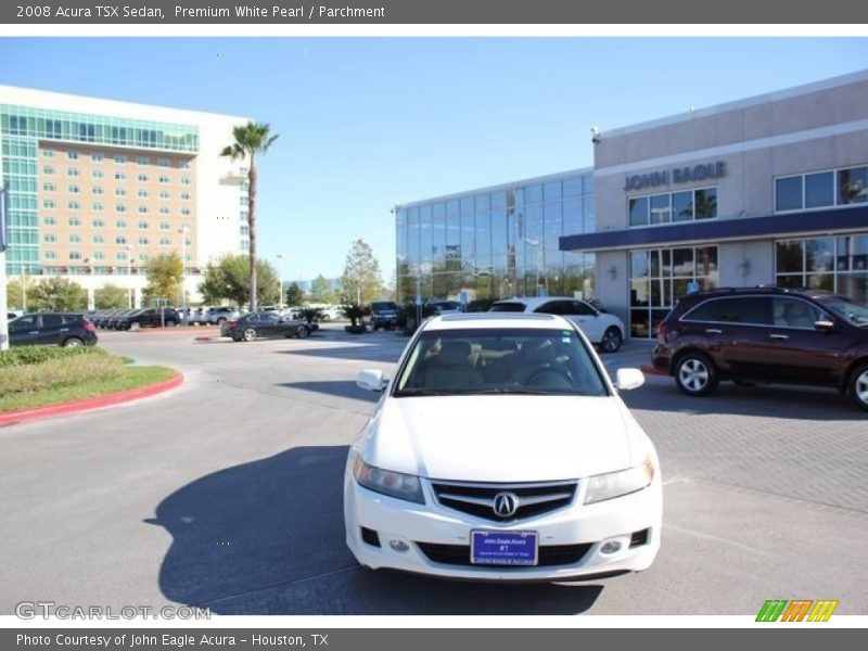 Premium White Pearl / Parchment 2008 Acura TSX Sedan