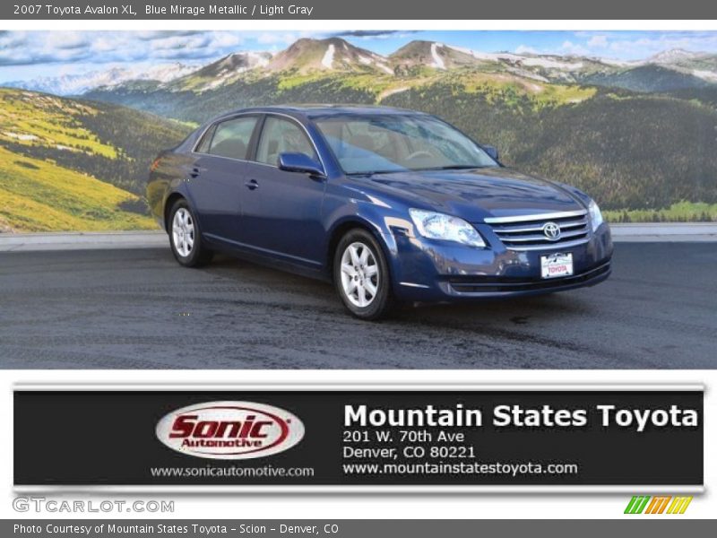 Blue Mirage Metallic / Light Gray 2007 Toyota Avalon XL