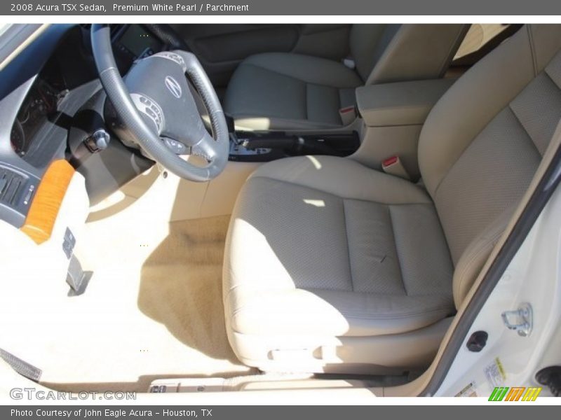 Premium White Pearl / Parchment 2008 Acura TSX Sedan
