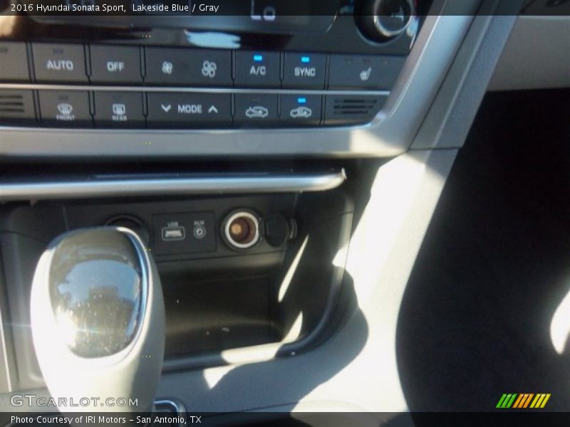 Lakeside Blue / Gray 2016 Hyundai Sonata Sport