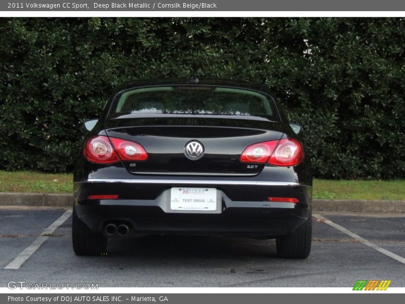 Deep Black Metallic / Cornsilk Beige/Black 2011 Volkswagen CC Sport