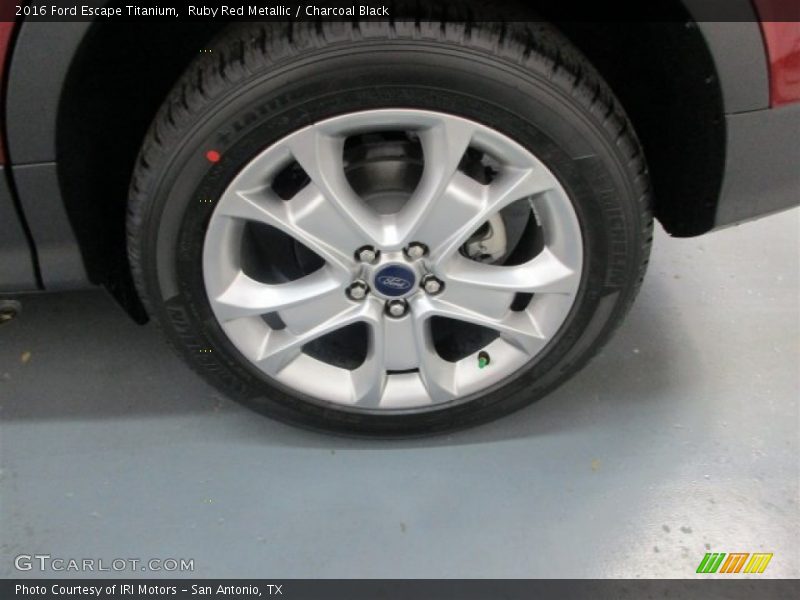 Ruby Red Metallic / Charcoal Black 2016 Ford Escape Titanium