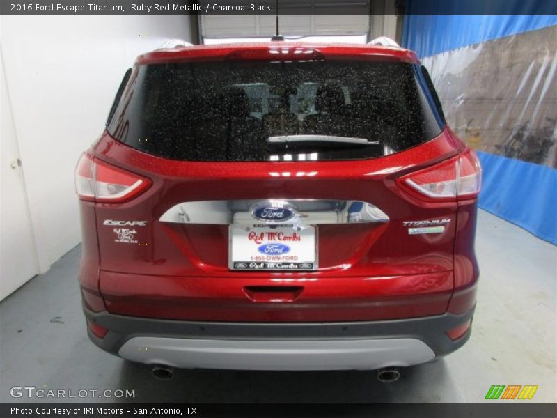 Ruby Red Metallic / Charcoal Black 2016 Ford Escape Titanium
