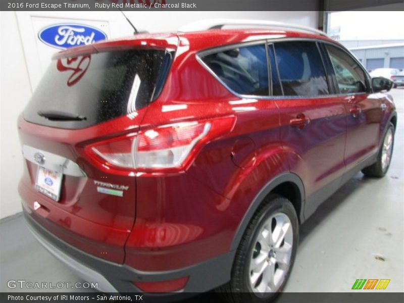 Ruby Red Metallic / Charcoal Black 2016 Ford Escape Titanium