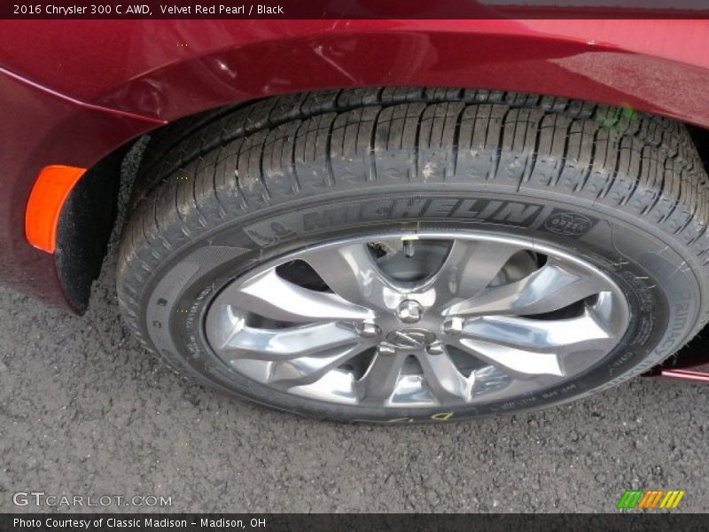 Velvet Red Pearl / Black 2016 Chrysler 300 C AWD
